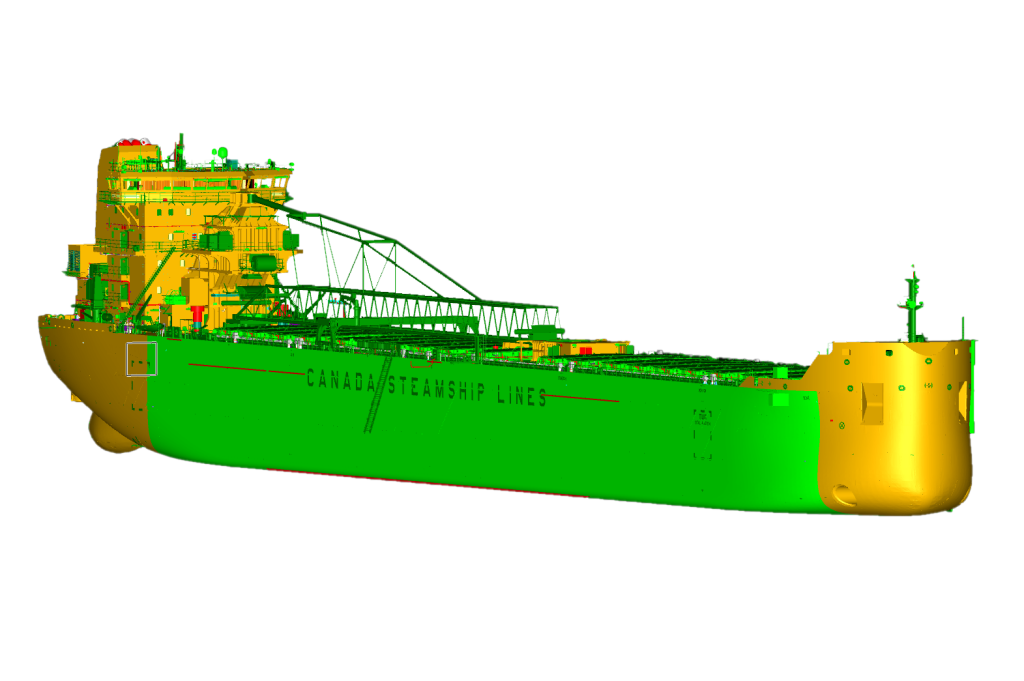 Self-unloading bulk carrier - credit CSL