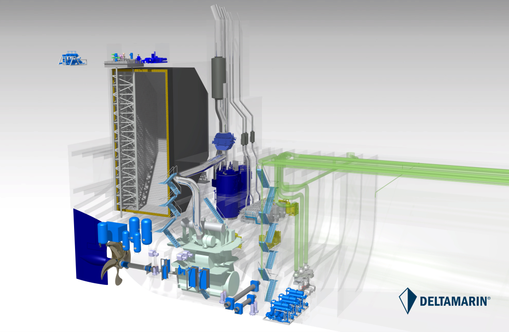 LNG-fueled Aframax tanker design - credit Deltamarin