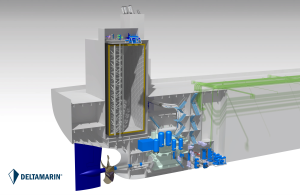 LNG-fueled Aframax tanker design - credit Deltamarin