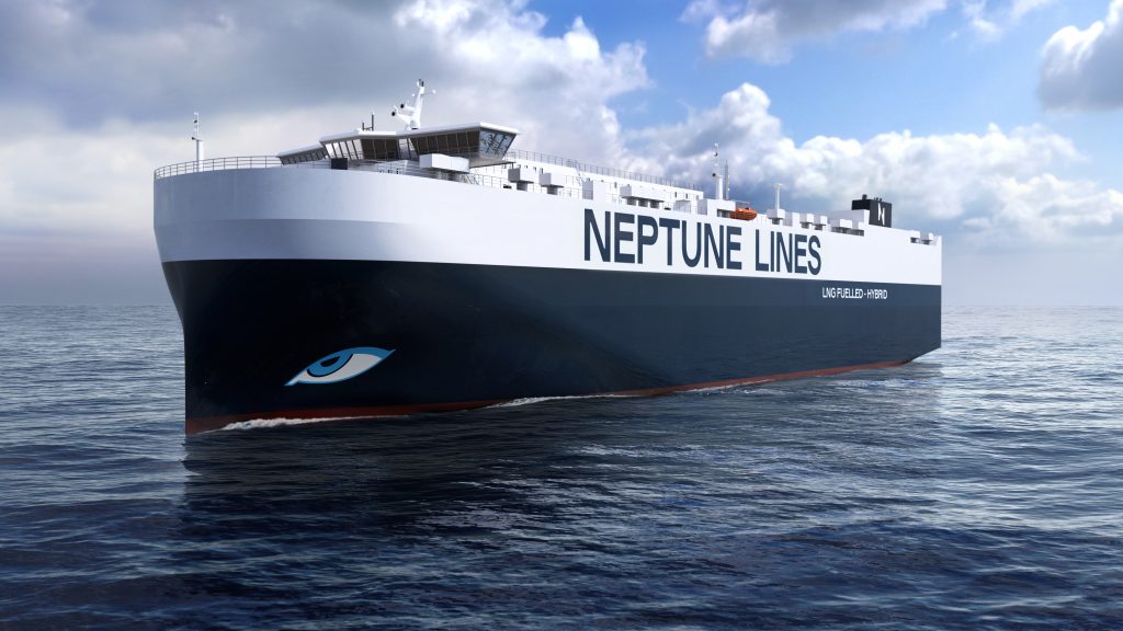 Neptune Lines' next generation PCTC - credit Deltamarin