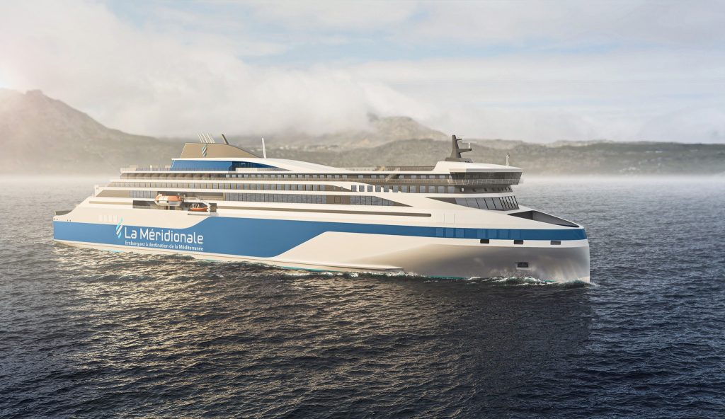 La Méridionale's new ro-pax vessel - credit Stirling Design International