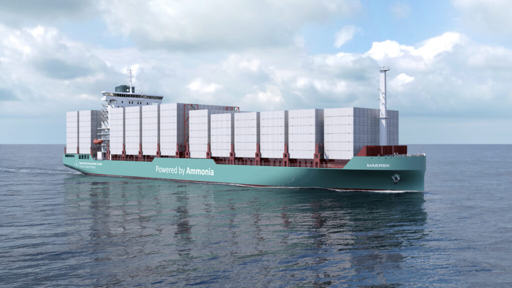 3,500 TEU ammonia-fueled container feeder vessel - copyright Deltamarin