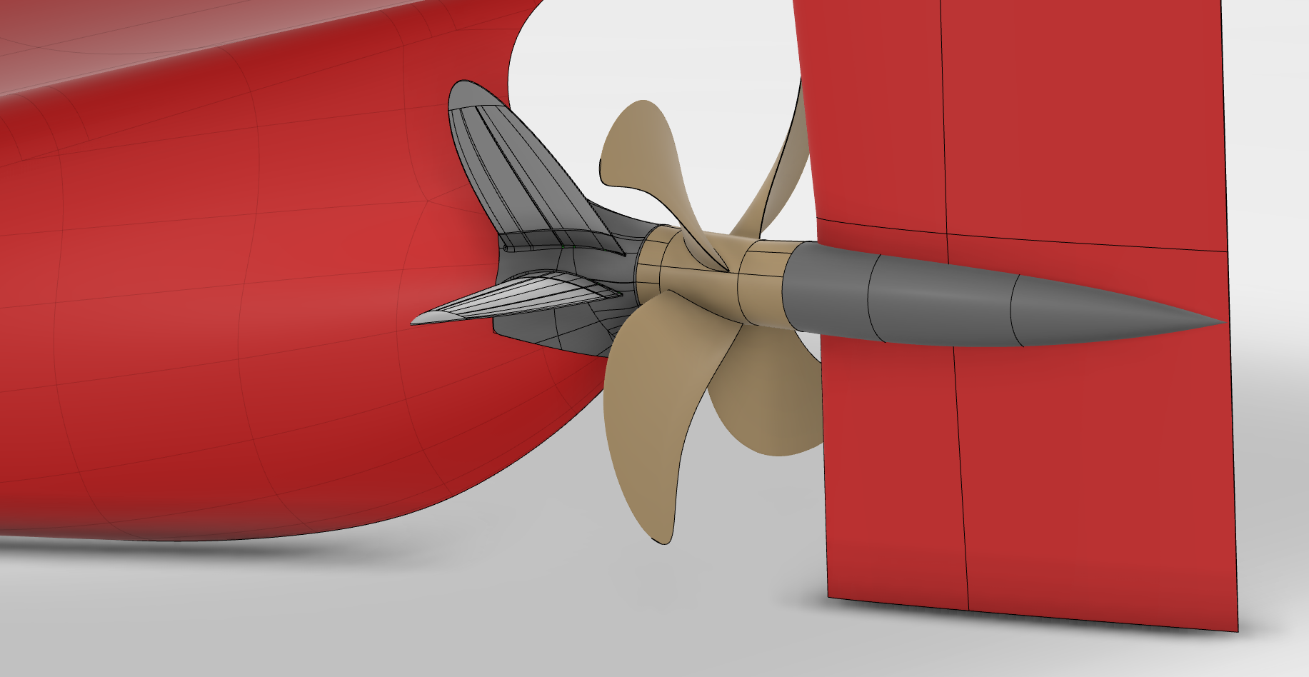 Pre-swirl stator of a 37,000dwt bulk carrier