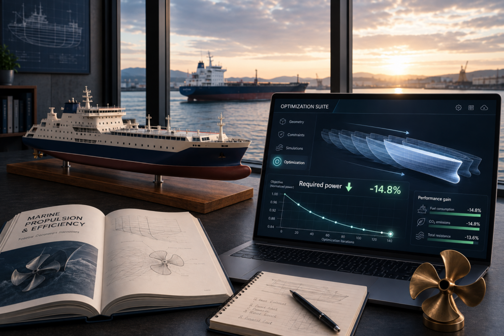 Hydrodynamic optimization and hull design in ship concept developmen
