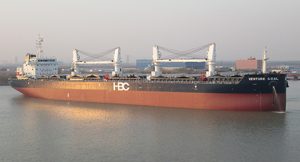 HBC Venture Goal bulk carrier, design based on Deltamarin's B.Delta43 (copyright HBC)