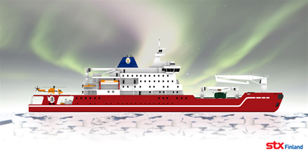 S.A. Agulhas II - polar supply research vessel with ice class