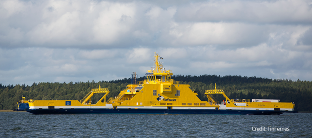 Elektra hybrid road ferry - Finferries