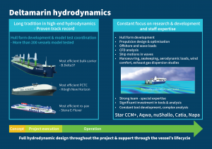 Deltamarin hydrodynamics