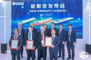 Deltamarin’s PCTC and LNG carrier designs received three AiPs from DNV at Marintec China