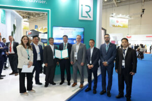 The AiP handover ceremony at Posidonia 2024 - credit Lloyd's Register